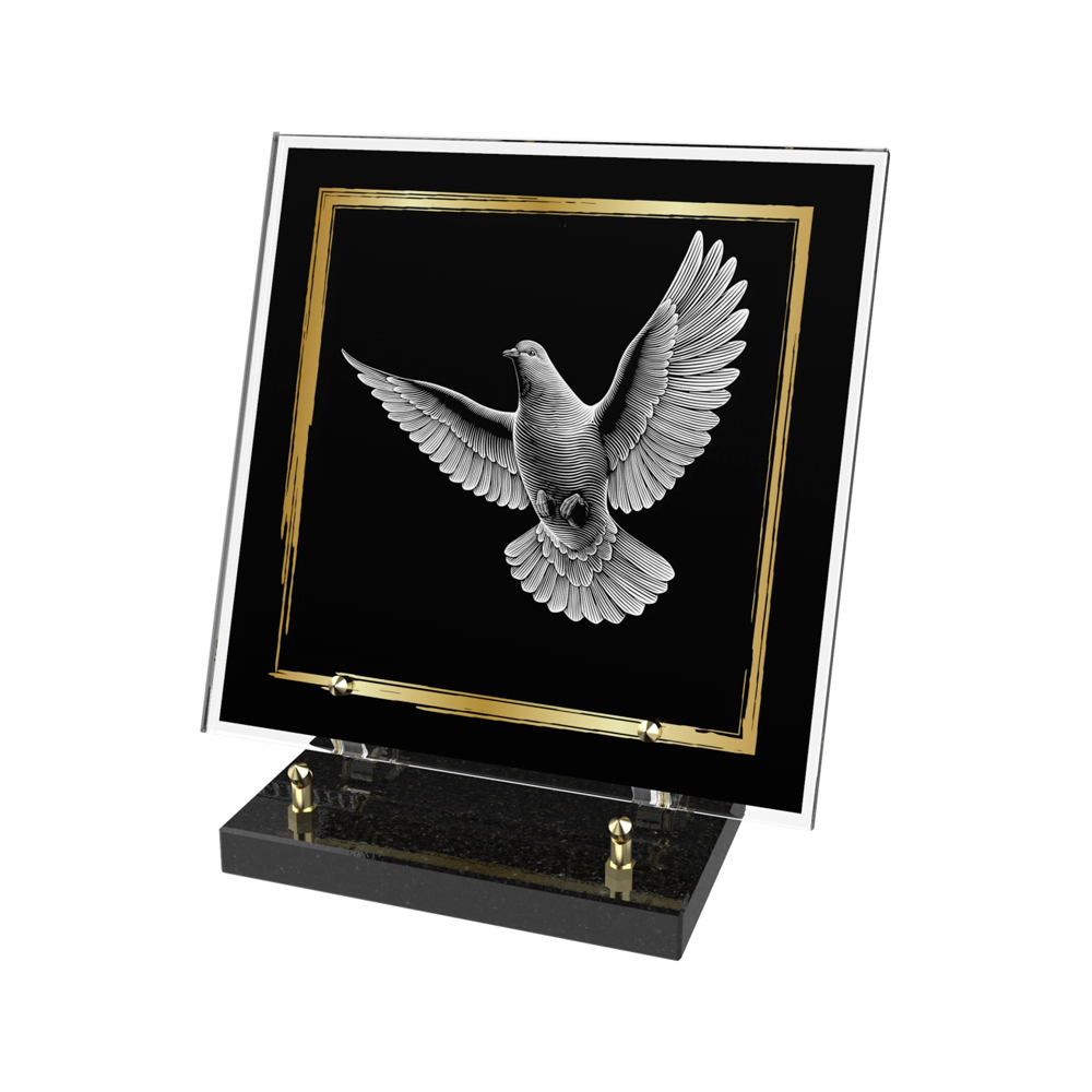 Plaque funéraire FEUILLURE – Plaques Funéraires Créations® – vue complémentaire