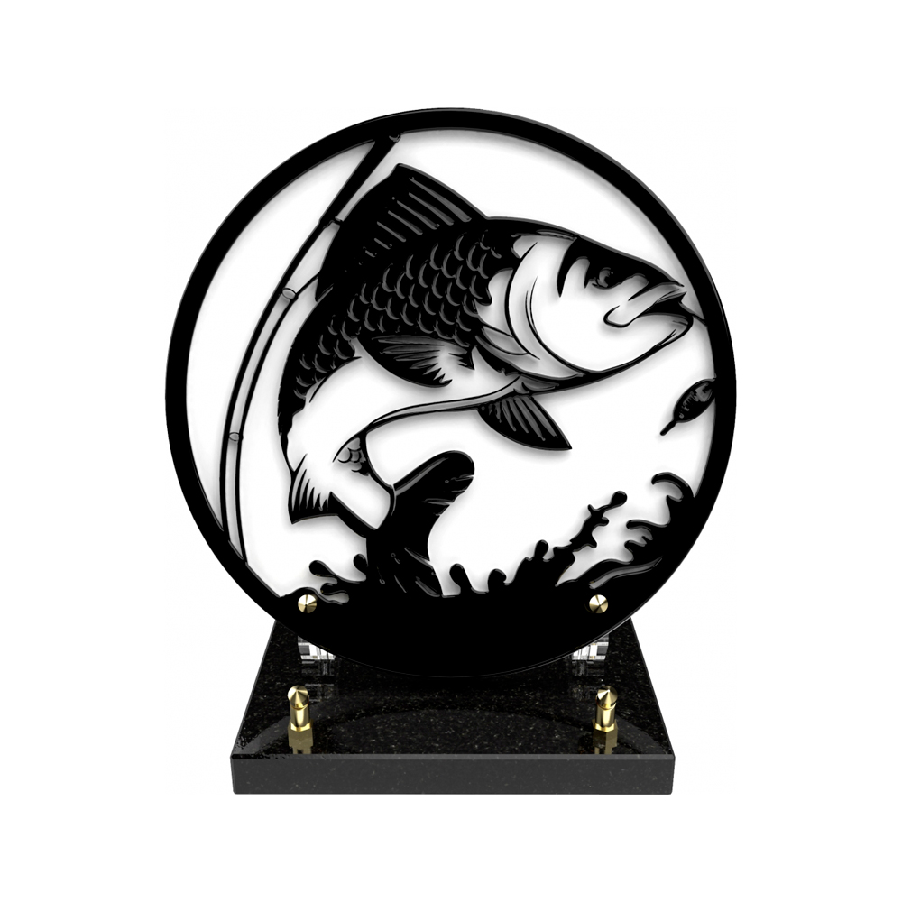 Plaque funéraire SHADOW – Plaques Funéraires Créations® – vue complémentaire