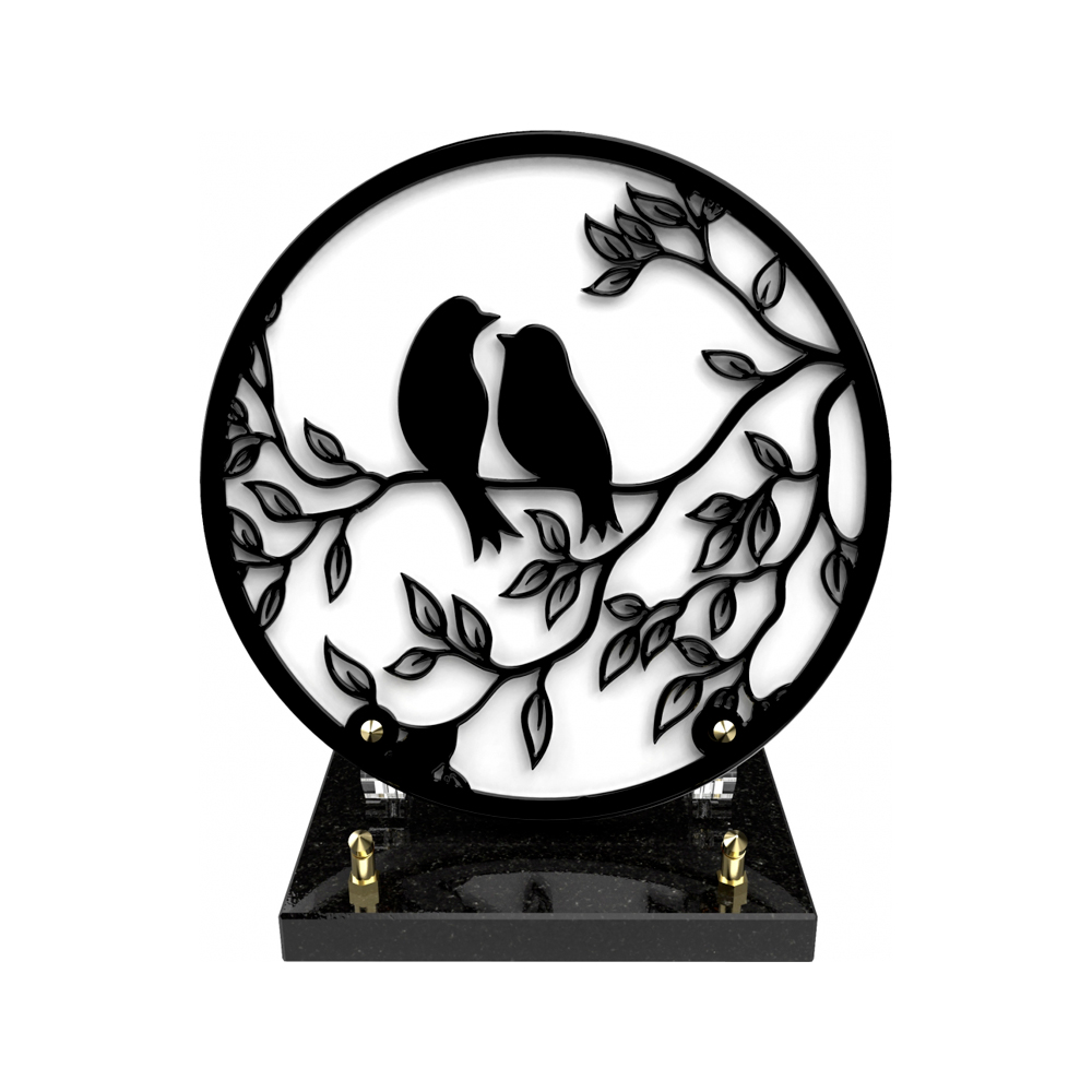 Plaque funéraire SHADOW – Plaques Funéraires Créations® – vue complémentaire