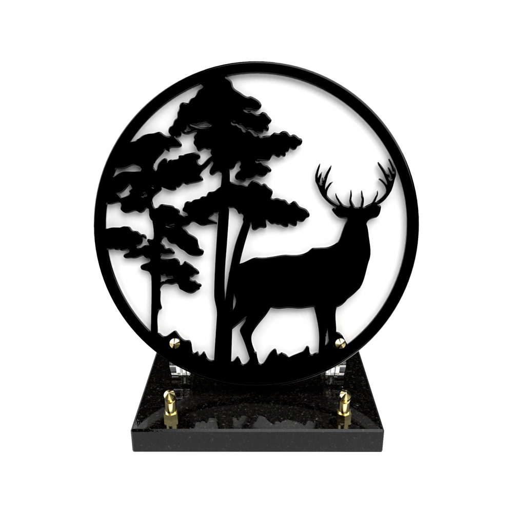 Plaque funéraire SHADOW – Plaques Funéraires Créations® – vue complémentaire