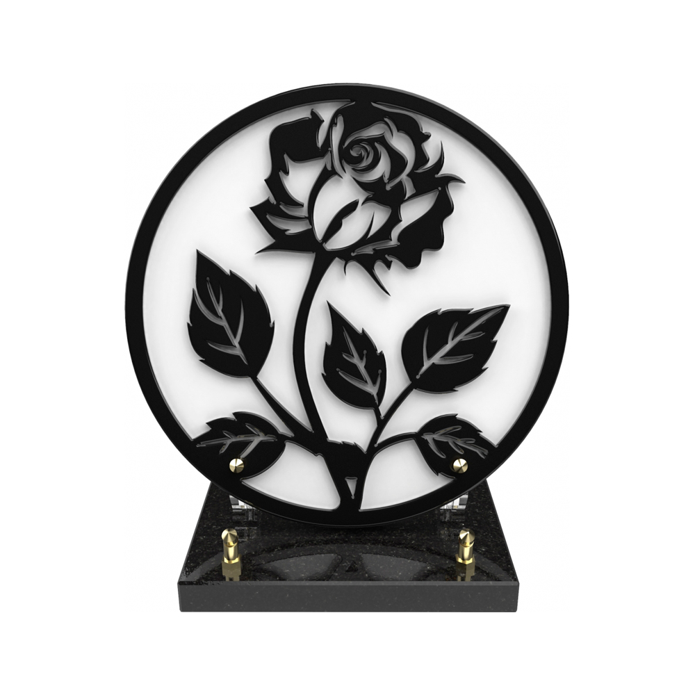 Plaque funéraire SHADOW – Plaques Funéraires Créations® – vue complémentaire