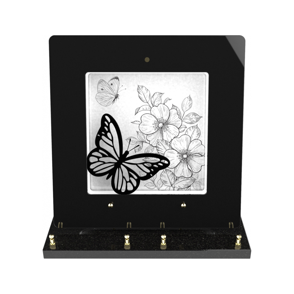 Plaque funéraire NOSTALGIE – Plaques Funéraires Créations® – vue complémentaire
