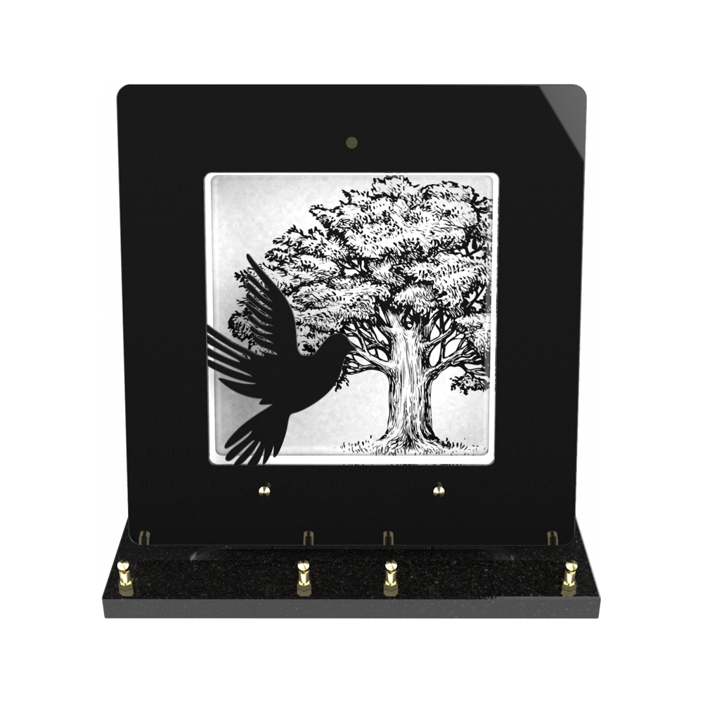 Plaque funéraire NOSTALGIE – Plaques Funéraires Créations® – vue complémentaire