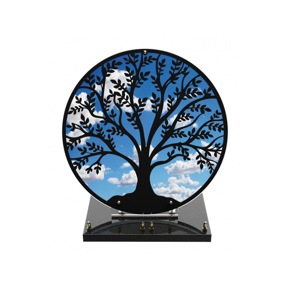Plaque funéraire ARBRE CÉLESTE – Plaques Funéraires Créations®