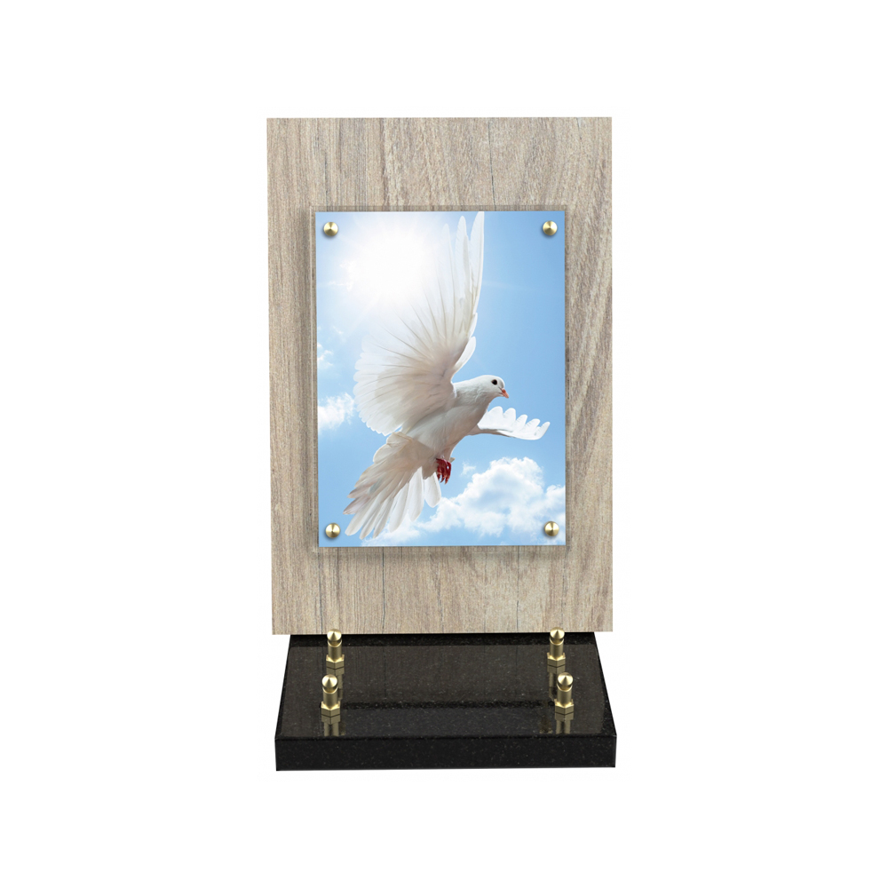 Plaque funéraire LUCARNE – Plaques Funéraires Créations® – vue complémentaire