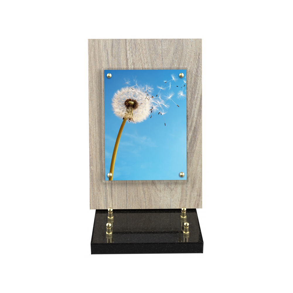 Plaque funéraire LUCARNE – Plaques Funéraires Créations® – vue complémentaire