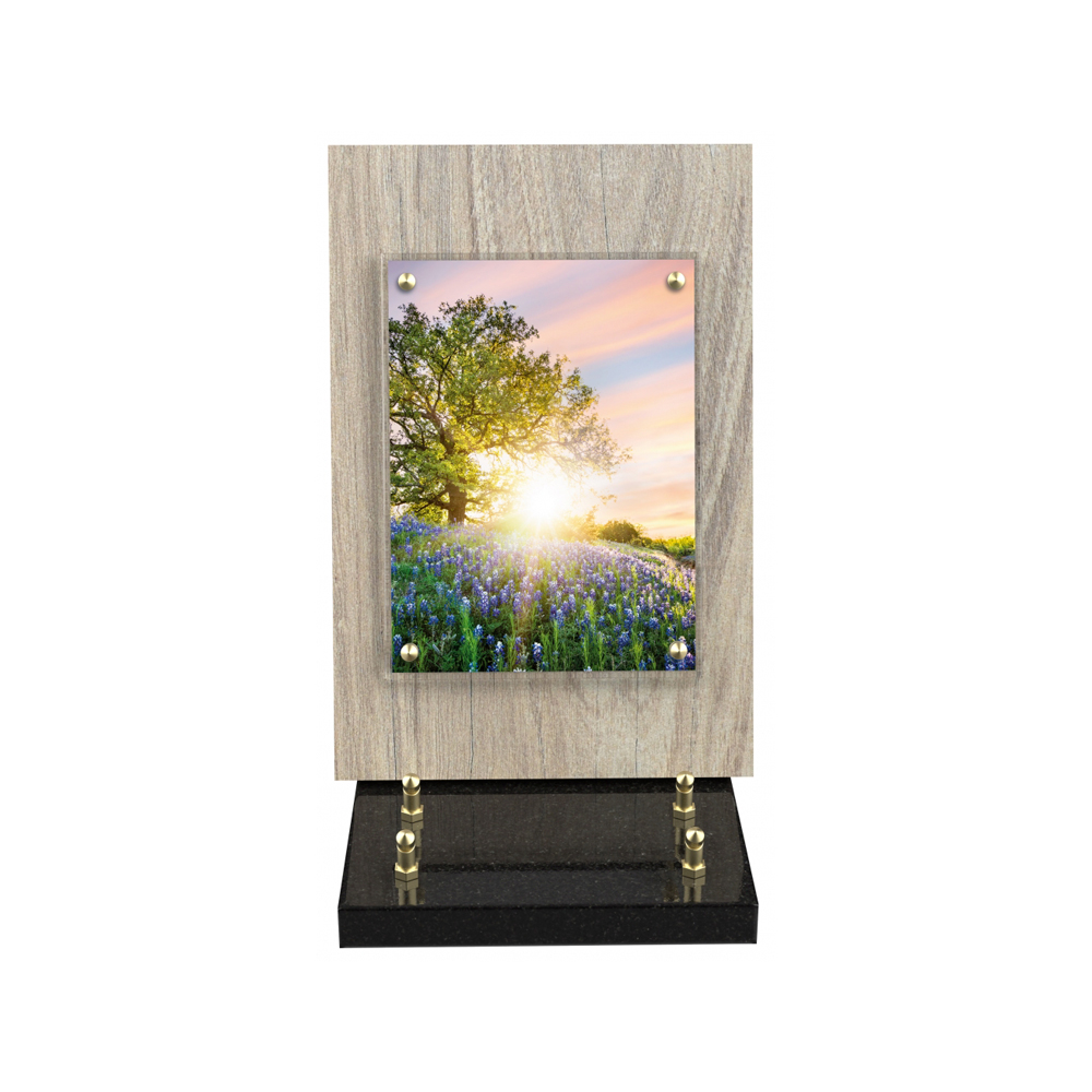Plaque funéraire LUCARNE – Plaques Funéraires Créations® – vue complémentaire