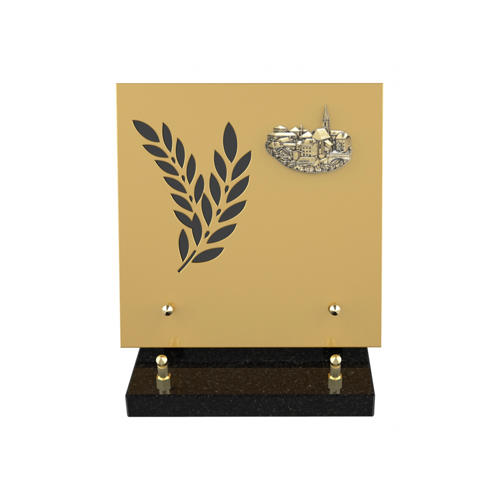 Plaque funéraire GLYPHE – Plaques Funéraires Créations®