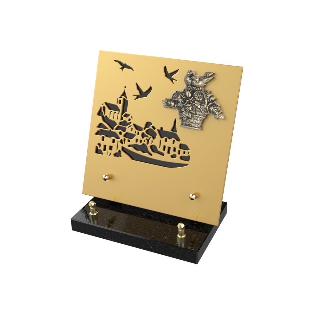 Plaque funéraire GLYPHE – Plaques Funéraires Créations®