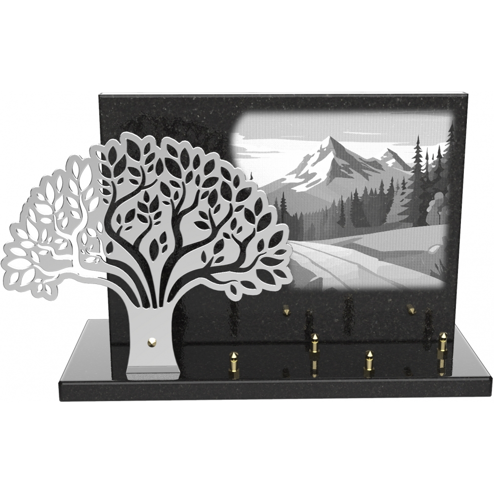 Plaque funéraire CHARMILLE – Plaques Funéraires Créations® – vue complémentaire