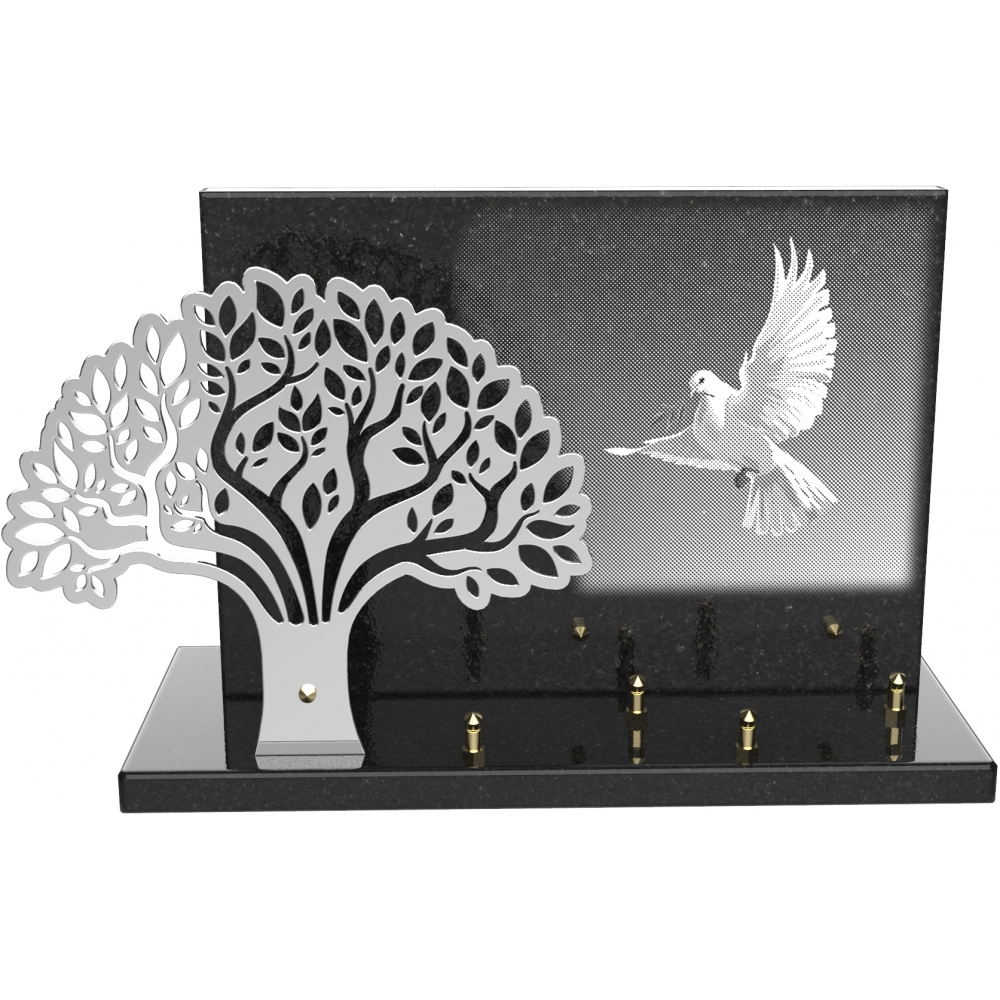 Plaque funéraire CHARMILLE – Plaques Funéraires Créations® – vue complémentaire