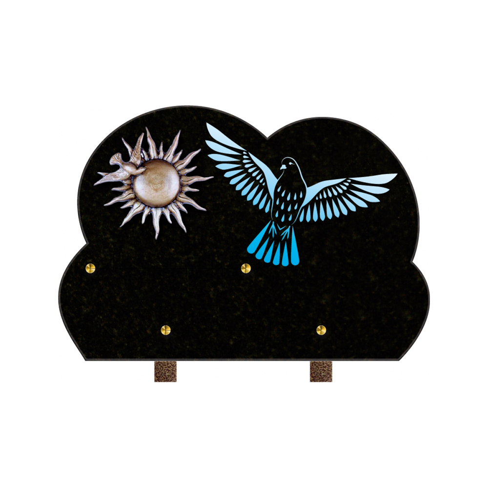 Plaque funéraire ILLUSTRATION – Plaques Funéraires Créations® – vue complémentaire
