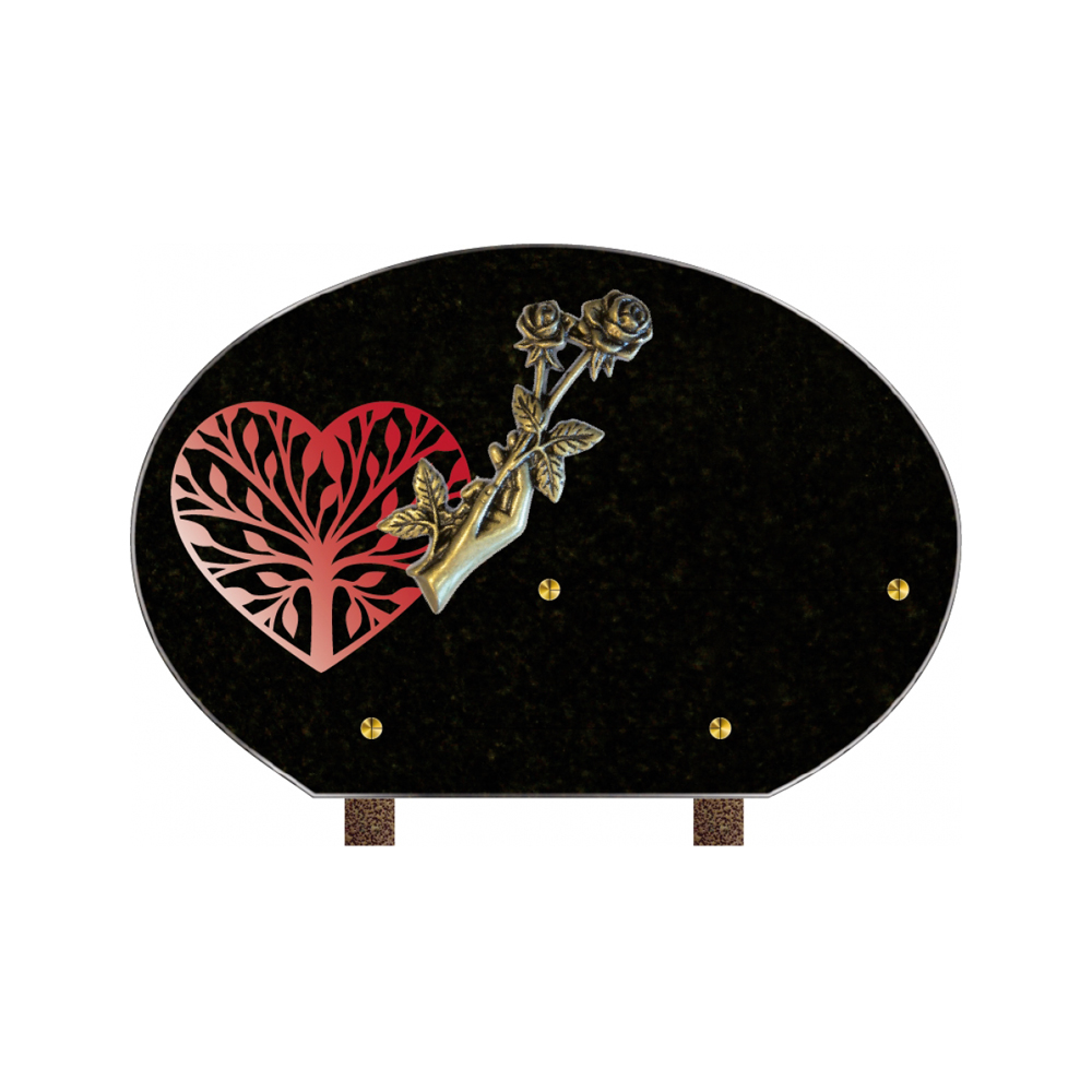 Plaque funéraire ILLUSTRATION – Plaques Funéraires Créations® – vue complémentaire