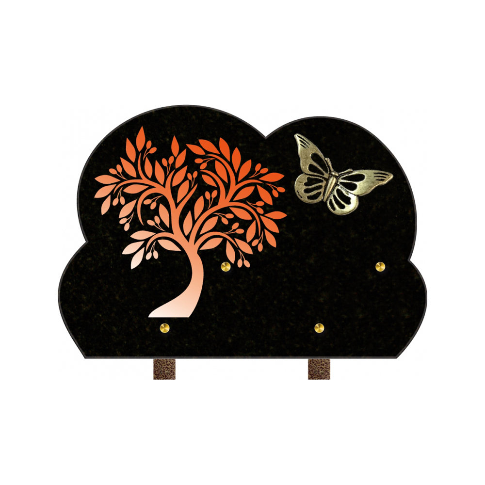 Plaque funéraire ILLUSTRATION – Plaques Funéraires Créations® – vue complémentaire
