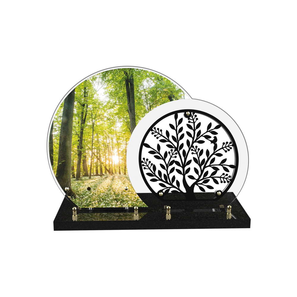 Plaque funéraire TREE OF LIFE – Plaques Funéraires Créations® – vue complémentaire