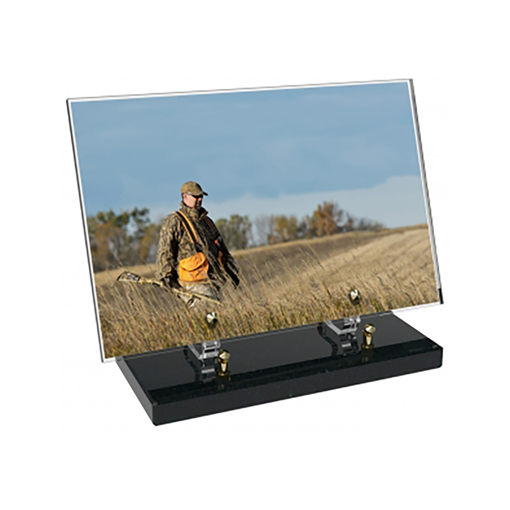 Plaque funéraire Rectangle Altuglas 30x20 - Chasse – Plaques Funéraires Créations®