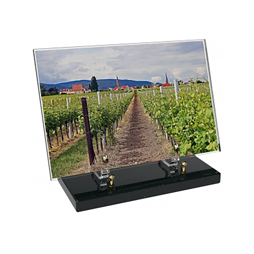 Plaque funéraire Rectangle Altuglas 30x20 - Agriculture – Plaques Funéraires Créations® – vue complémentaire