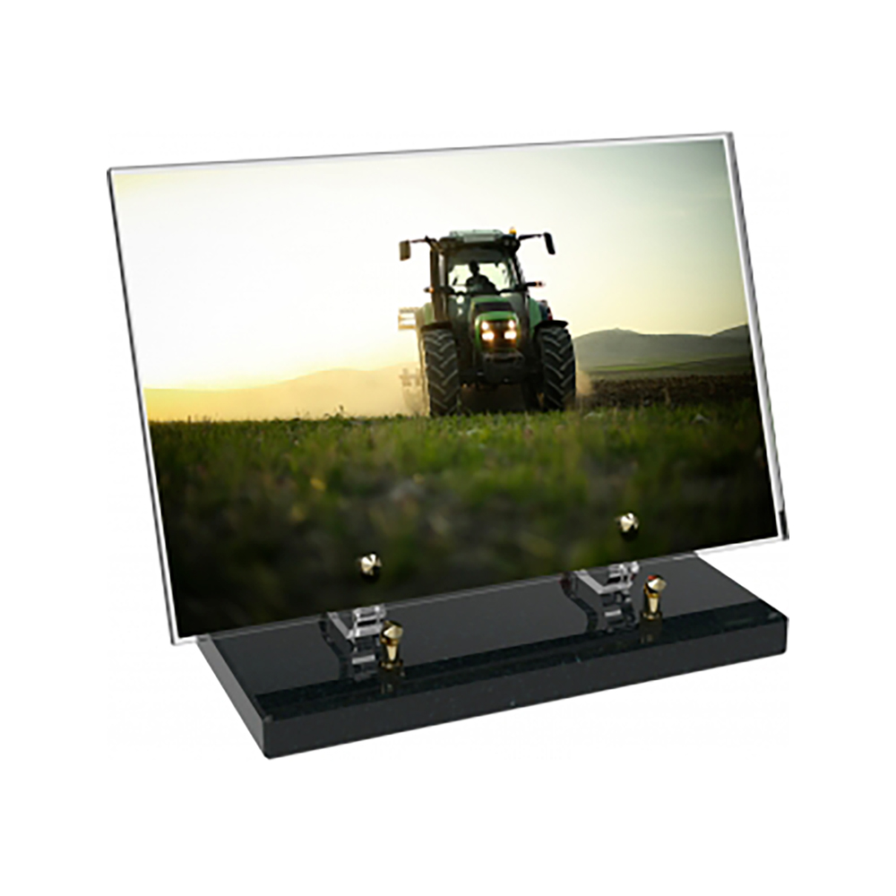 Plaque funéraire Rectangle Altuglas 30x20 - Agriculture – Plaques Funéraires Créations® – vue complémentaire