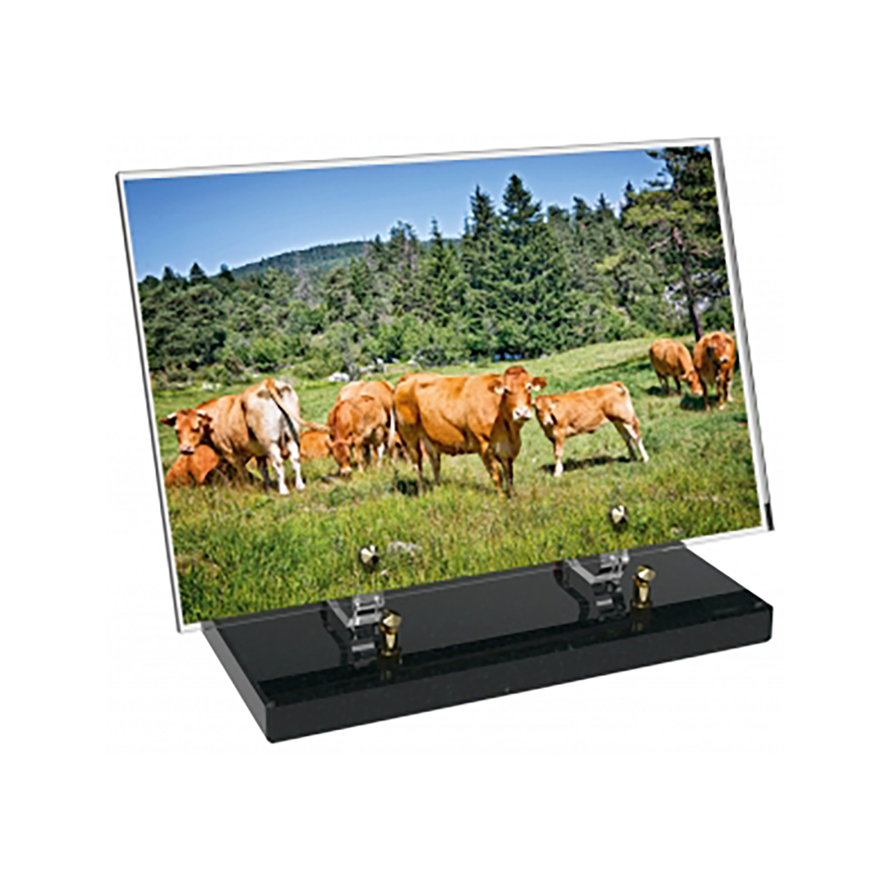 Plaque funéraire Rectangle Altuglas 30x20 - Agriculture – Plaques Funéraires Créations® – vue complémentaire