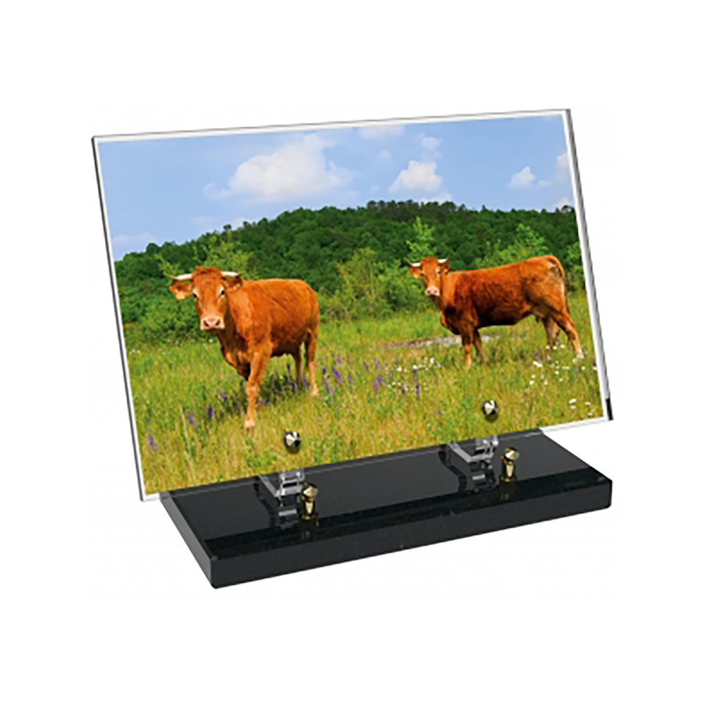 Plaque funéraire Rectangle Altuglas 30x20 - Agriculture – Plaques Funéraires Créations® – vue complémentaire