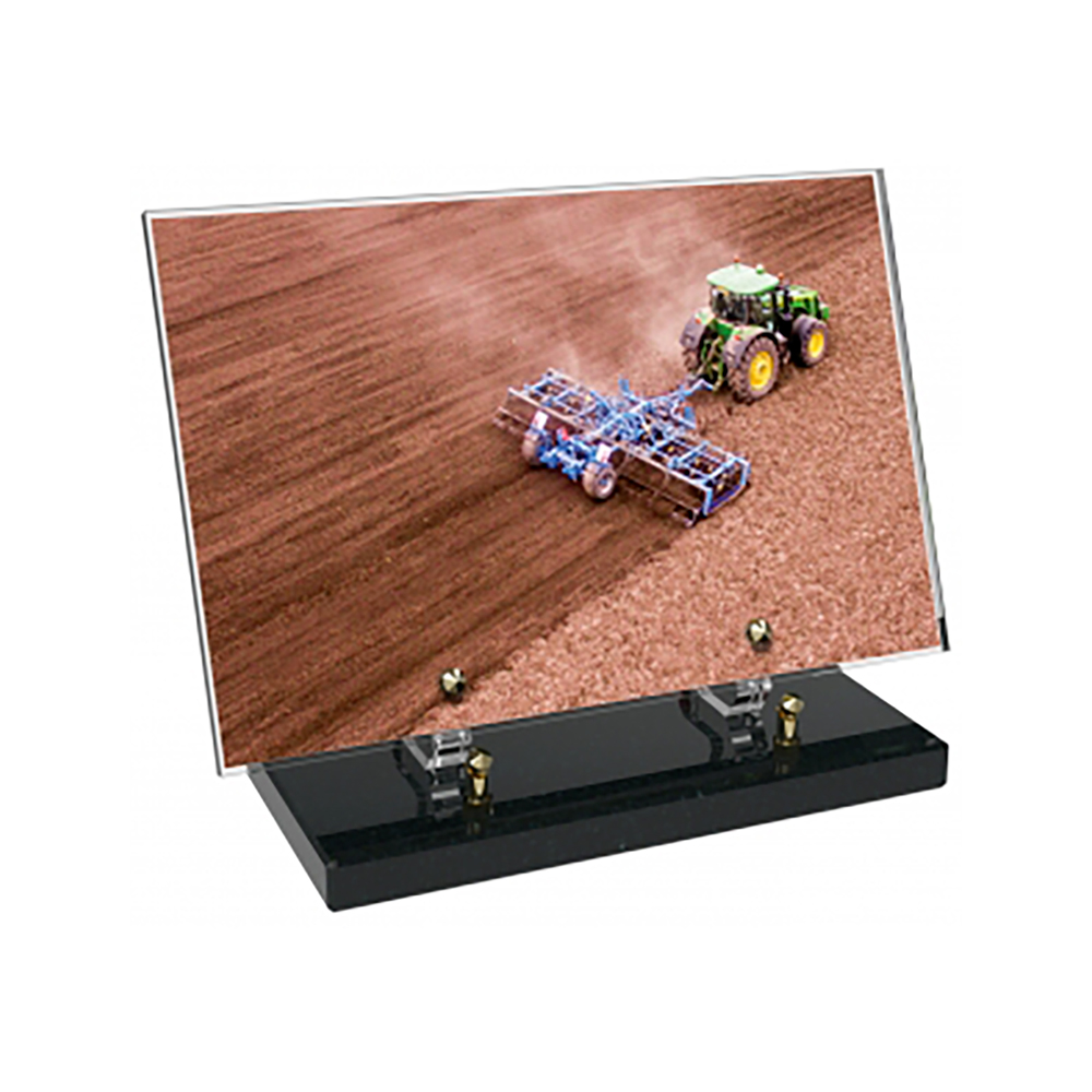 Plaque funéraire Rectangle Altuglas 30x20 - Agriculture – Plaques Funéraires Créations®