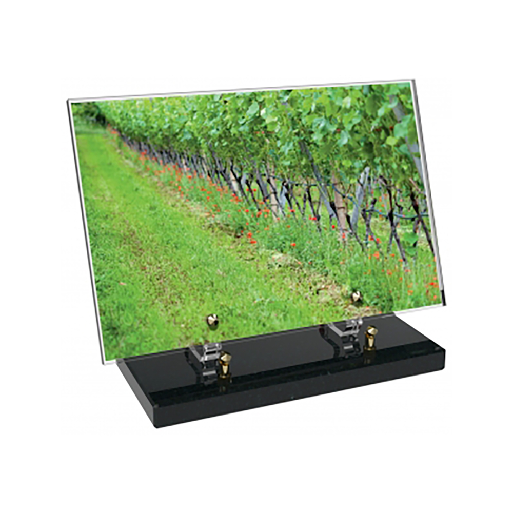 Plaque funéraire Rectangle Altuglas 30x20 - Agriculture – Plaques Funéraires Créations® – vue complémentaire
