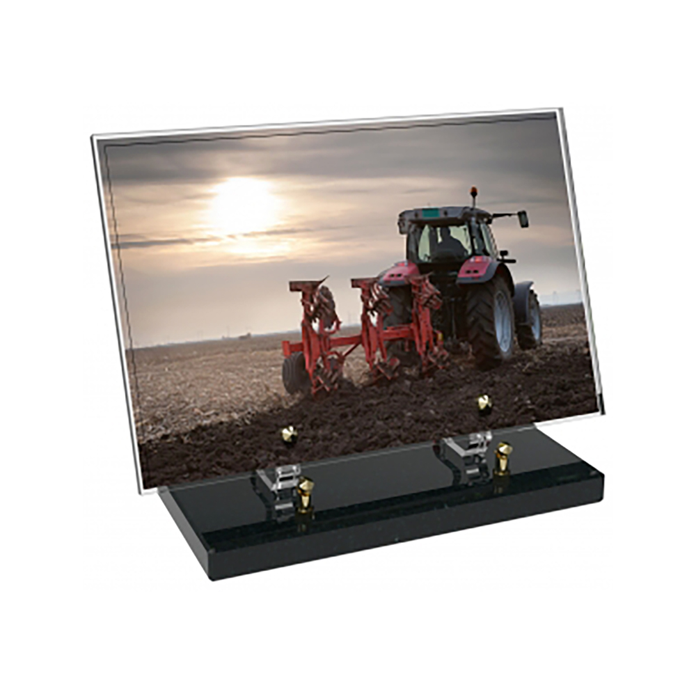 Plaque funéraire Rectangle Altuglas 30x20 - Agriculture – Plaques Funéraires Créations® – vue complémentaire