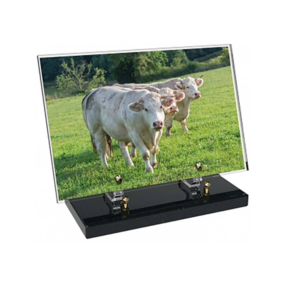Plaque funéraire Rectangle Altuglas 30x20 - Agriculture – Plaques Funéraires Créations® – vue complémentaire