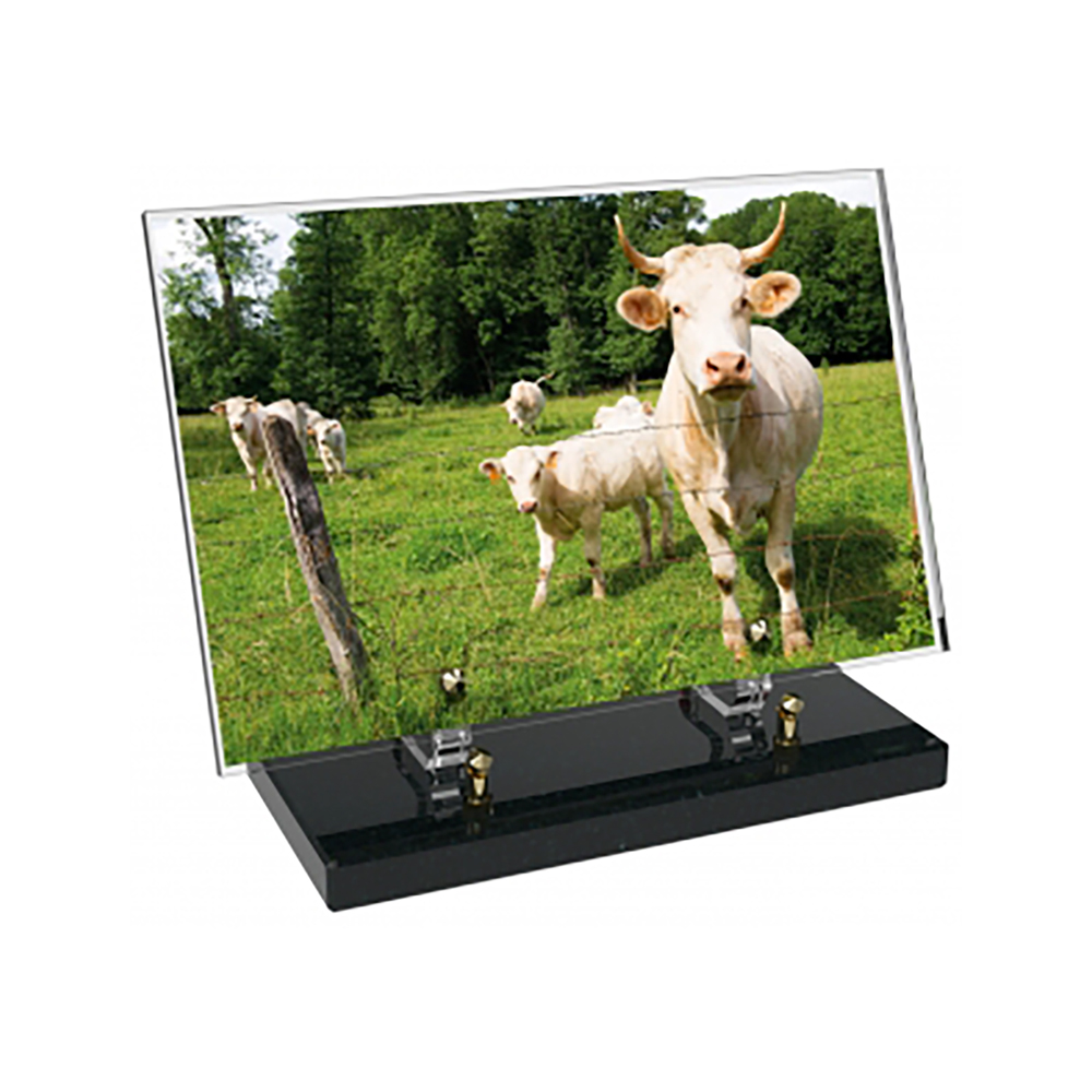 Plaque funéraire Rectangle Altuglas 30x20 - Agriculture – Plaques Funéraires Créations® – vue complémentaire
