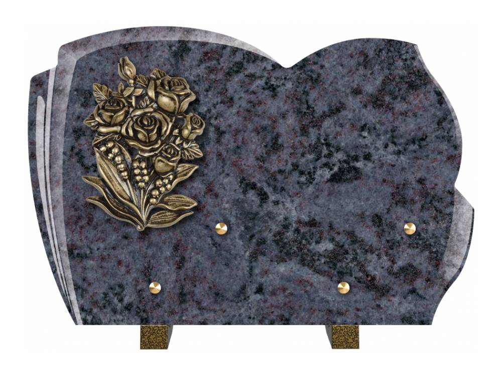 Plaque funéraire Majestueux – Plaques Funéraires Créations® – vue complémentaire