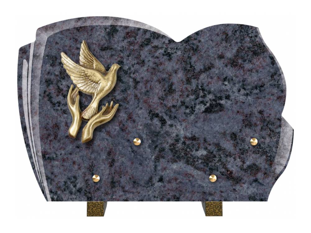 Plaque funéraire Majestueux – Plaques Funéraires Créations® – vue complémentaire