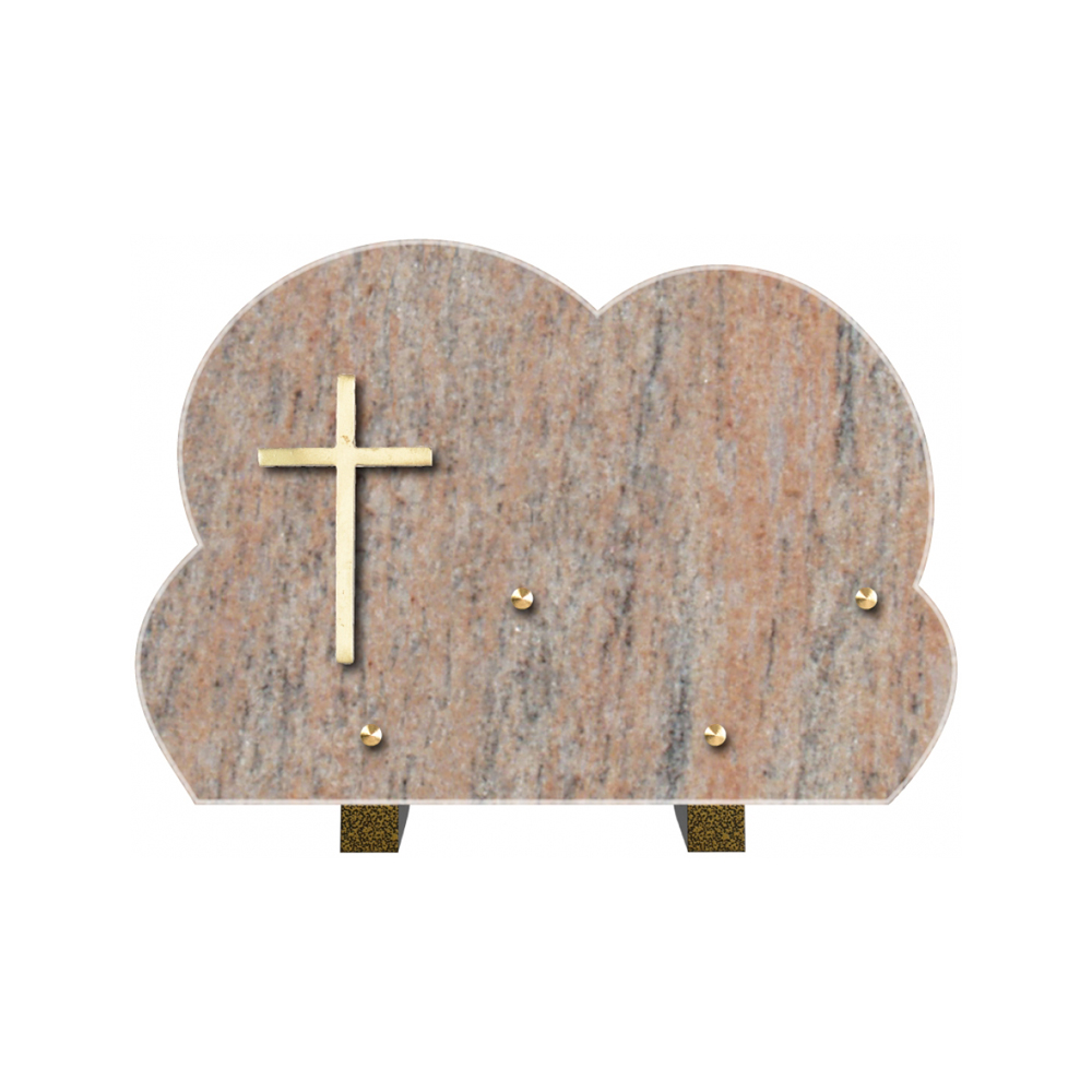 Plaque funéraire Forme 2 Granit 30x20 – Plaques Funéraires Créations®