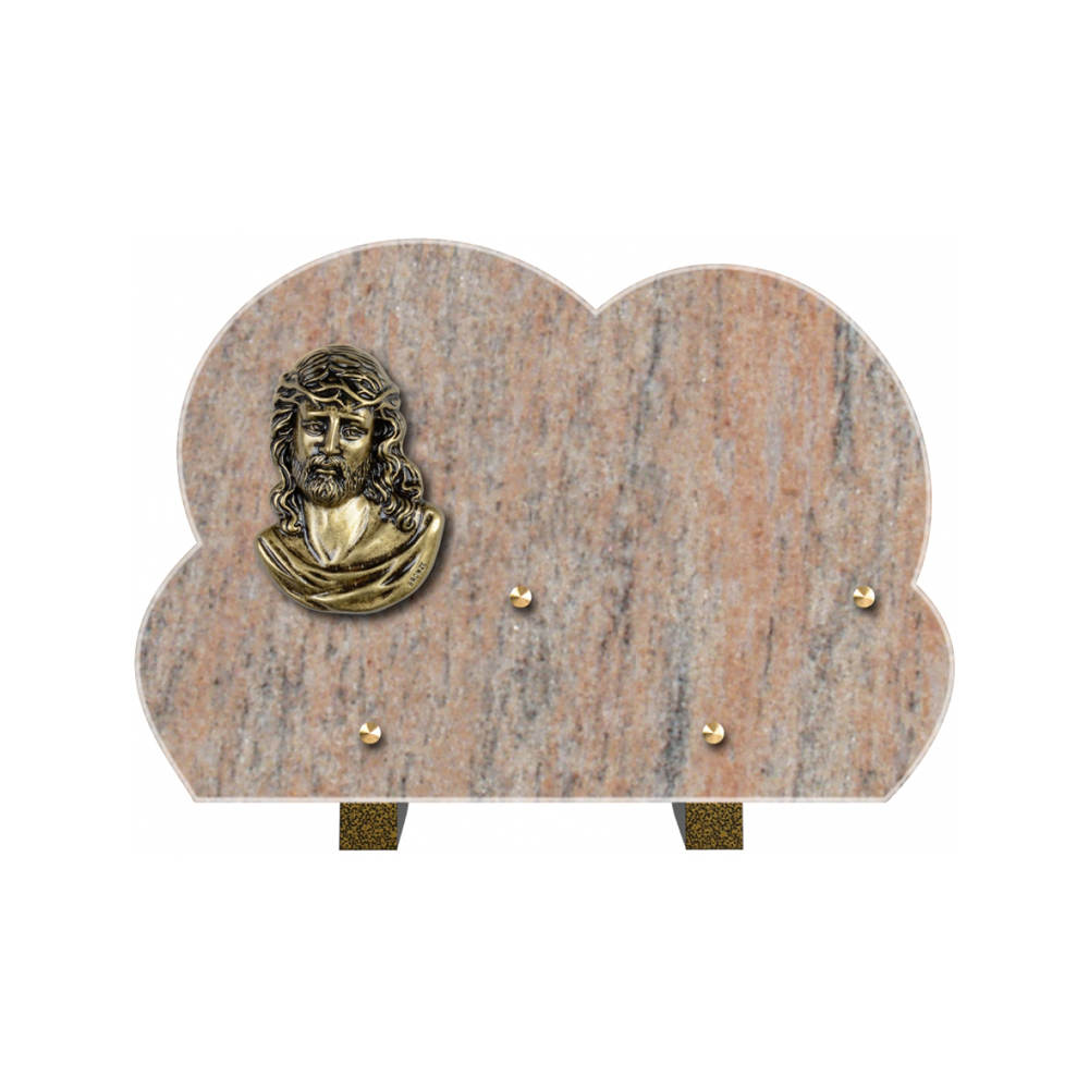 Plaque funéraire Forme 2 Granit 30x20 – Plaques Funéraires Créations® – vue complémentaire