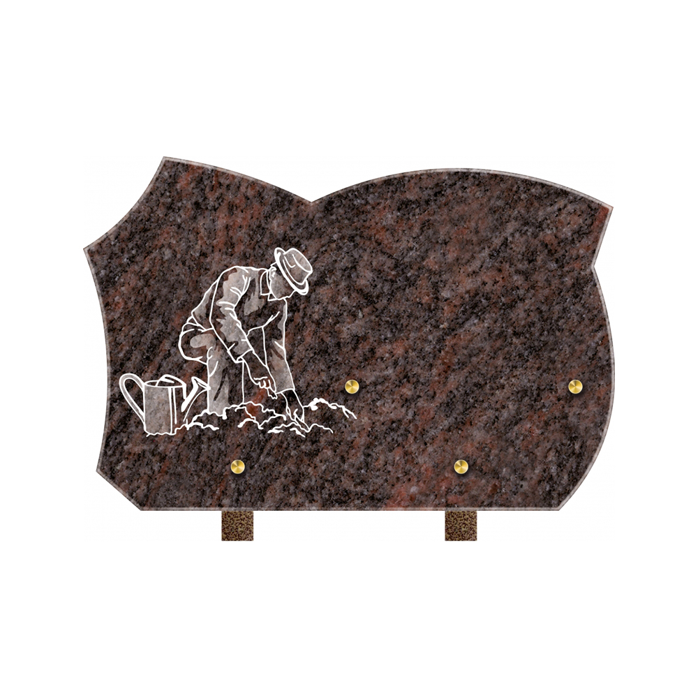 Plaque funéraire Artline - 30x20 – Plaques Funéraires Créations® – vue complémentaire