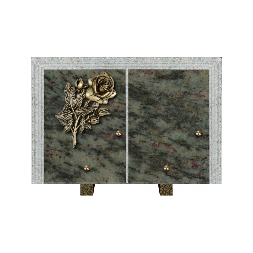 Plaque funéraire Livre Droit Granit 30x20 – Plaques Funéraires Créations® – vue complémentaire