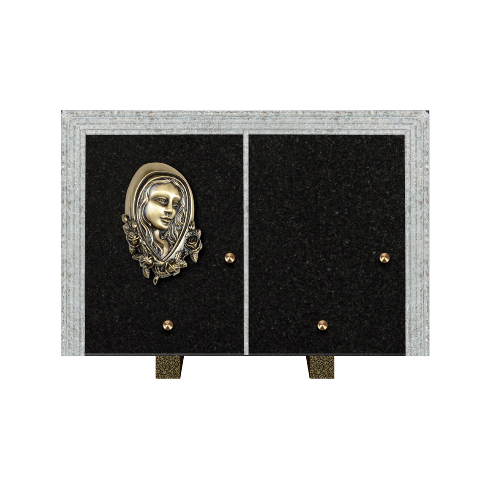 Plaque funéraire Livre Droit Granit 30x20 – Plaques Funéraires Créations® – vue complémentaire