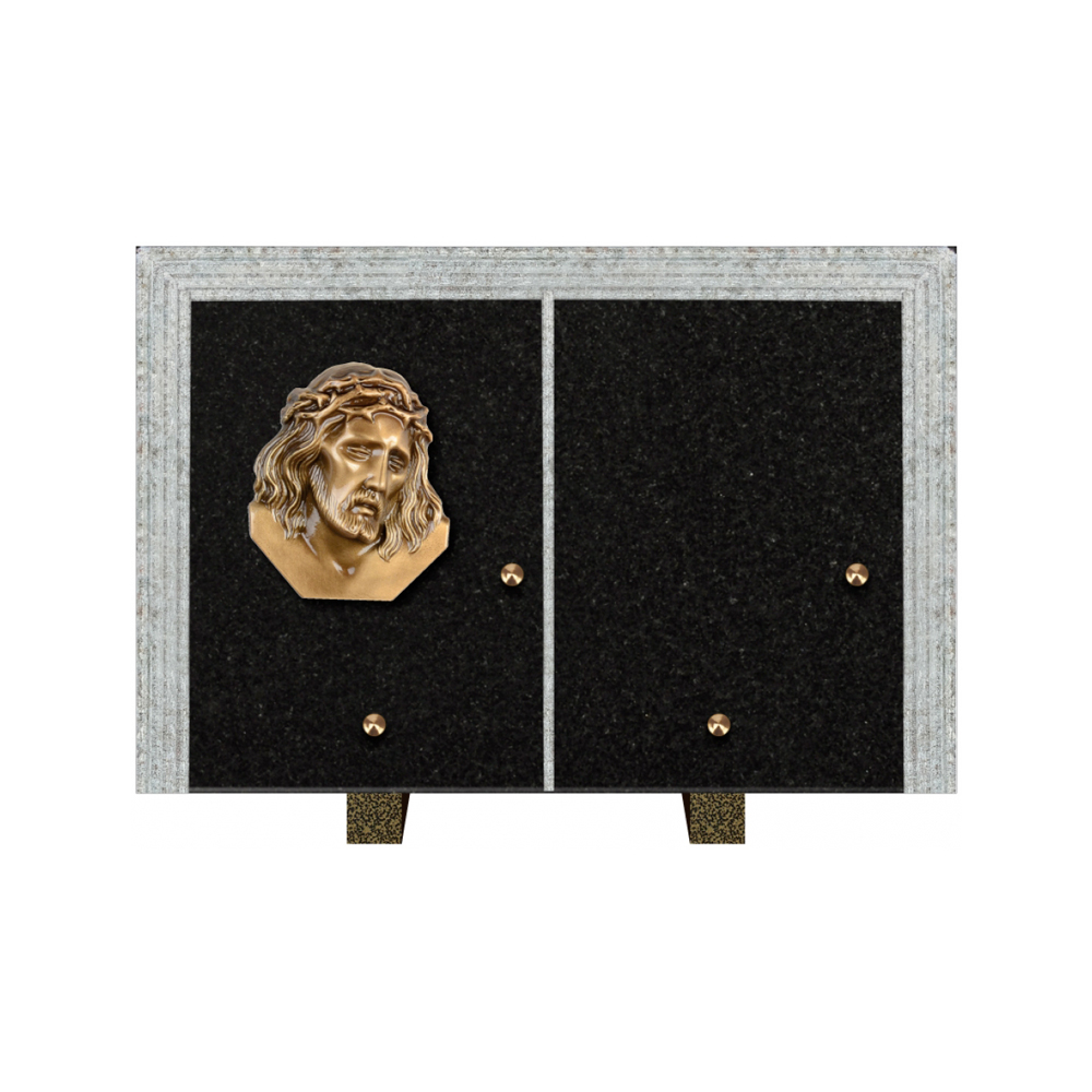 Plaque funéraire Livre Droit Granit 30x20 – Plaques Funéraires Créations® – vue complémentaire