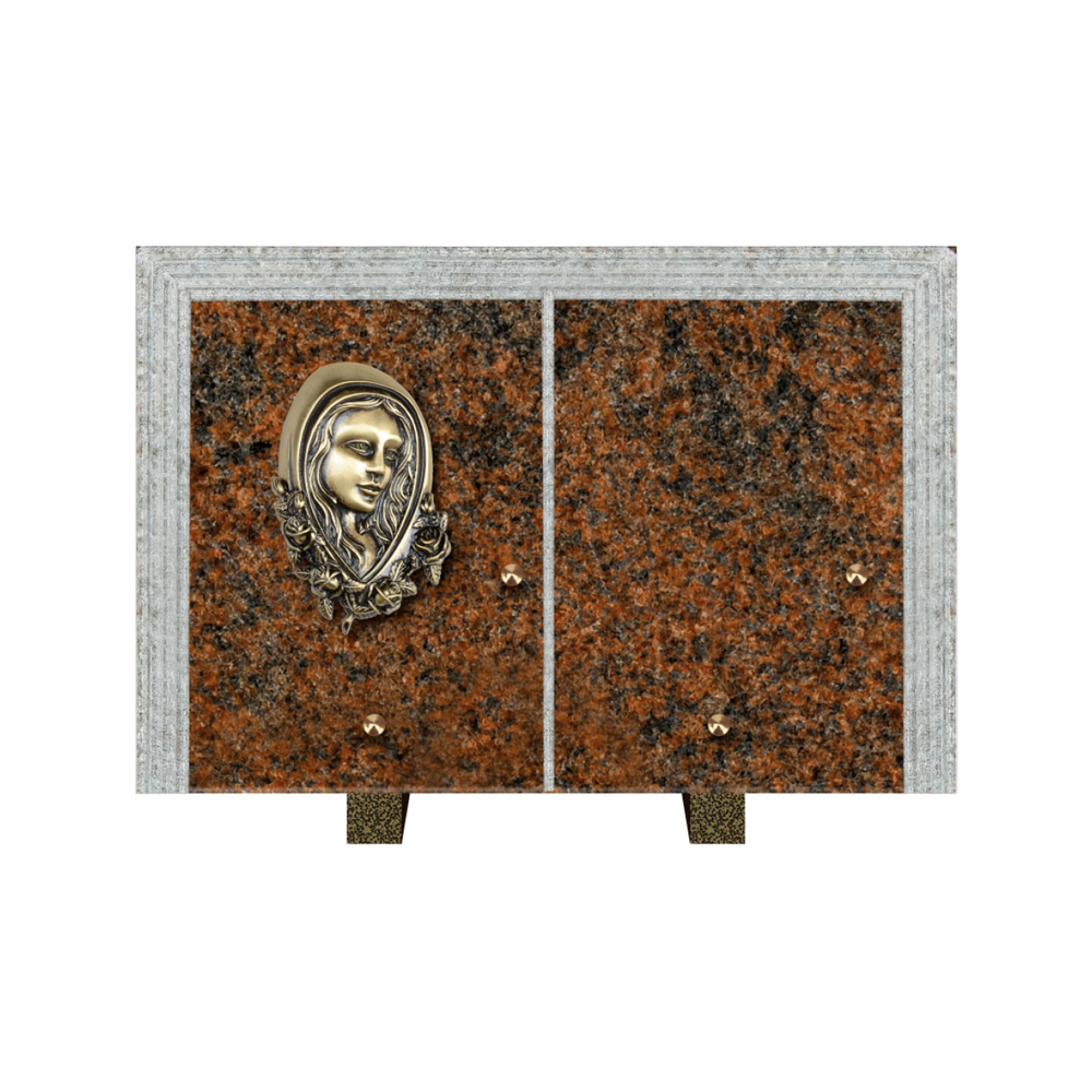 Plaque funéraire Livre Droit Granit 30x20 – Plaques Funéraires Créations® – vue complémentaire