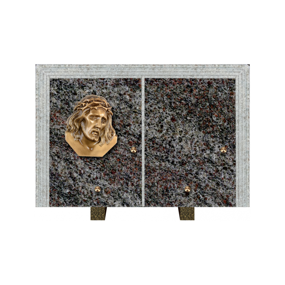 Plaque funéraire Livre Droit Granit 30x20 – Plaques Funéraires Créations® – vue complémentaire