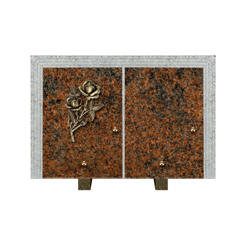 Plaque funéraire Livre Droit Granit 30x20 – Plaques Funéraires Créations® – vue complémentaire