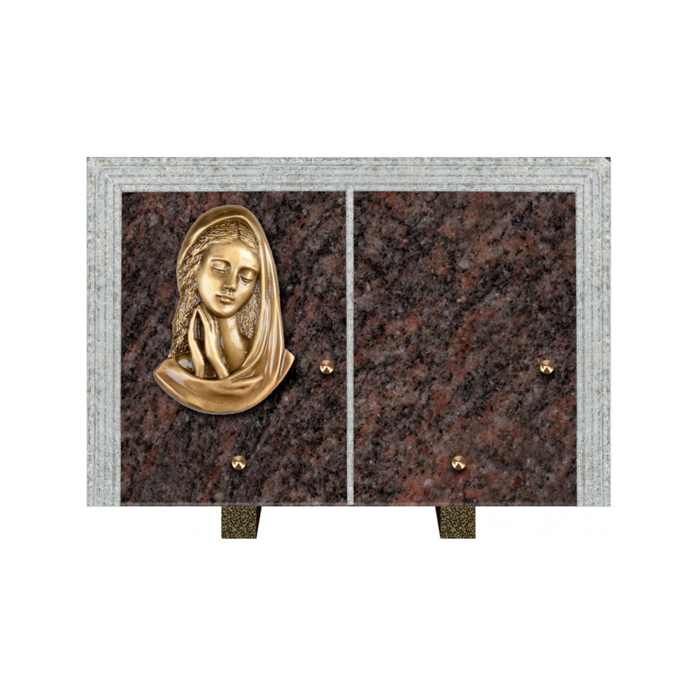 Plaque funéraire Livre Droit Granit 30x20 – Plaques Funéraires Créations® – vue complémentaire