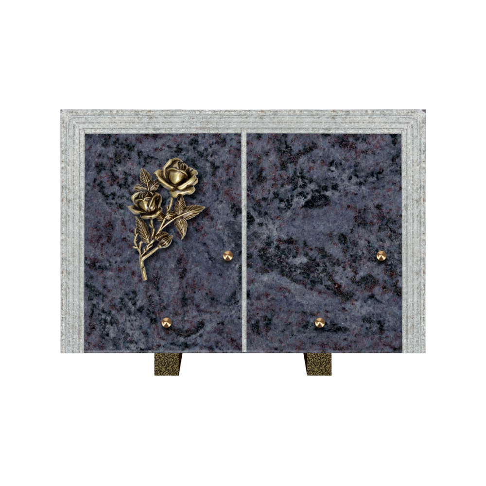 Plaque funéraire Livre Droit Granit 30x20 – Plaques Funéraires Créations® – vue complémentaire