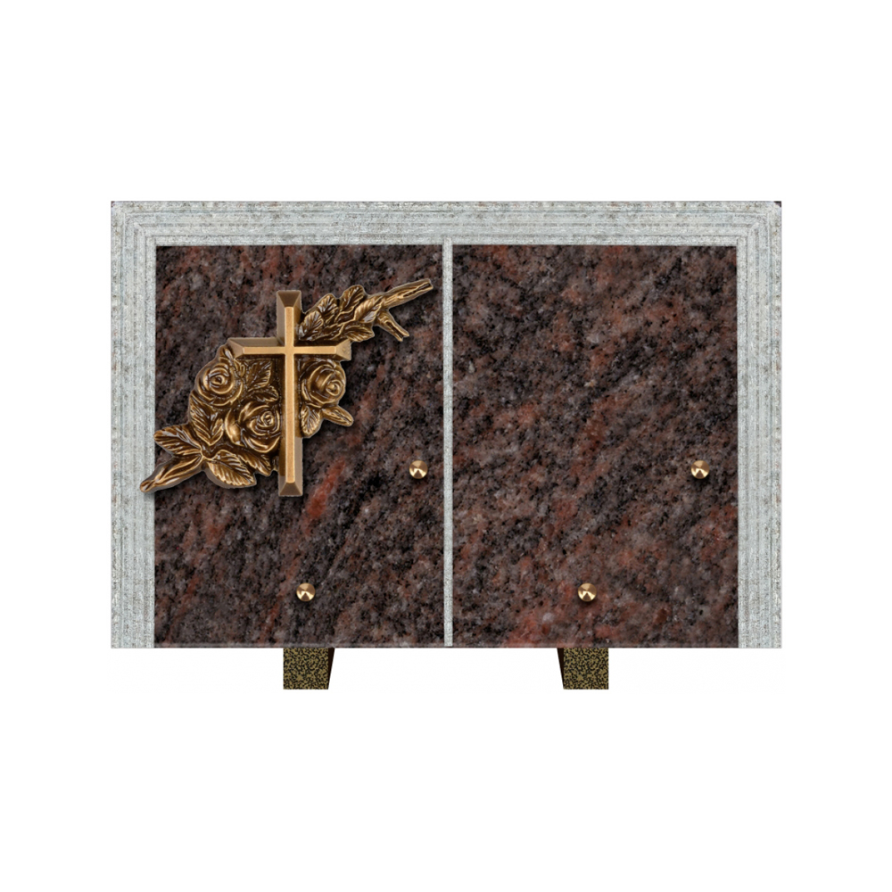 Plaque funéraire Livre Droit Granit 30x20 – Plaques Funéraires Créations® – vue complémentaire