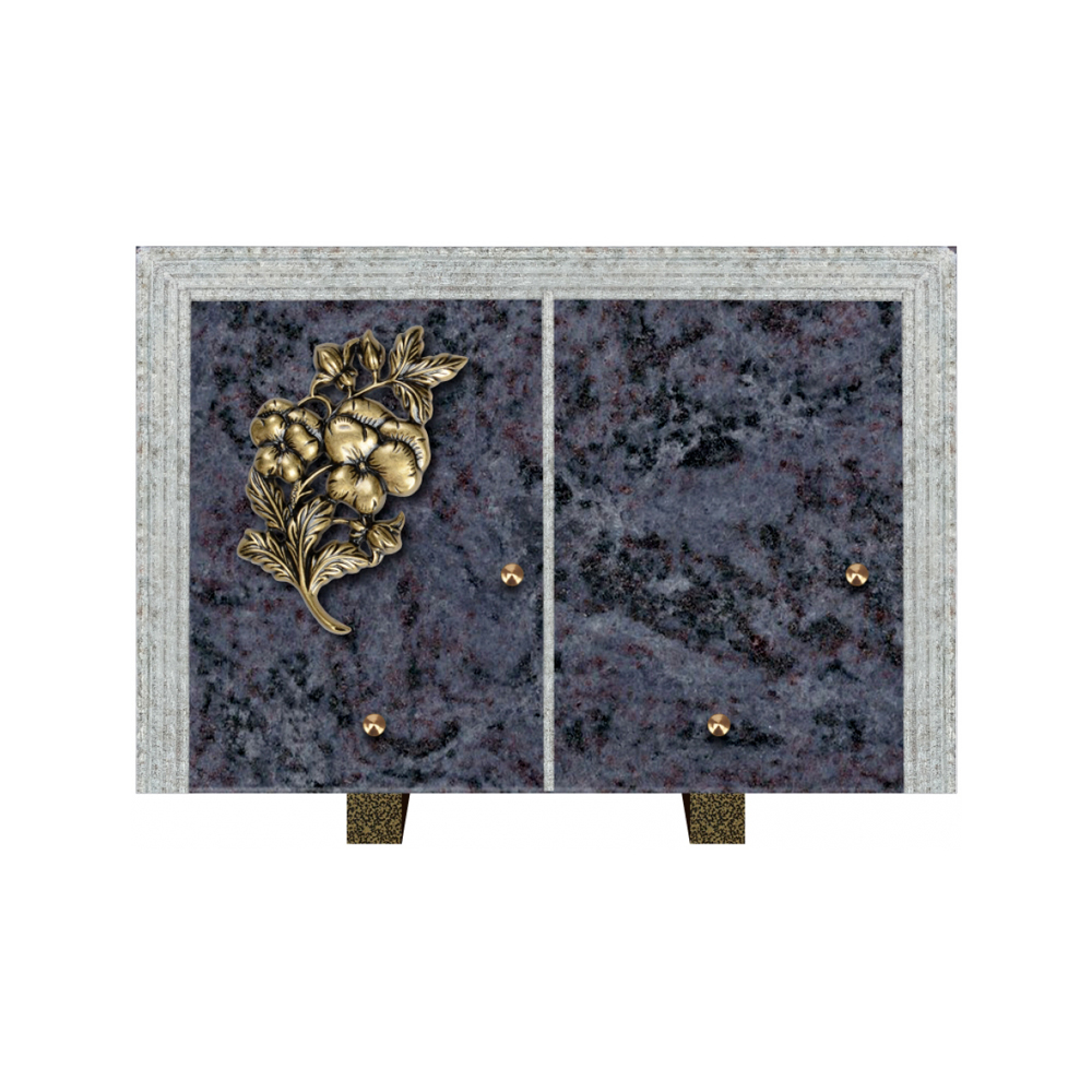 Plaque funéraire Livre Droit Granit 30x20 – Plaques Funéraires Créations® – vue complémentaire