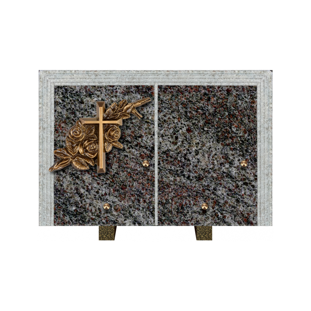Plaque funéraire Livre Droit Granit 30x20 – Plaques Funéraires Créations® – vue complémentaire