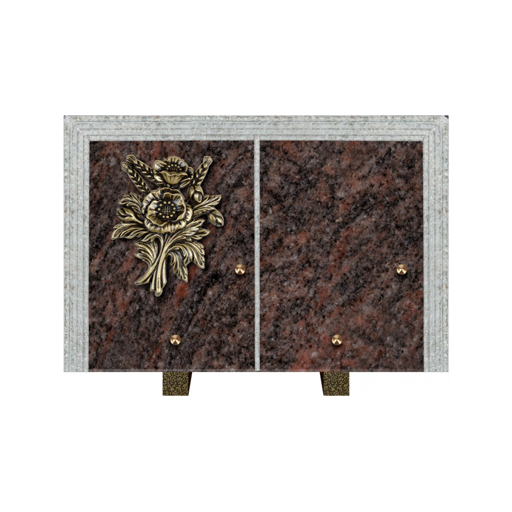 Plaque funéraire Livre Droit Granit 30x20 – Plaques Funéraires Créations® – vue complémentaire