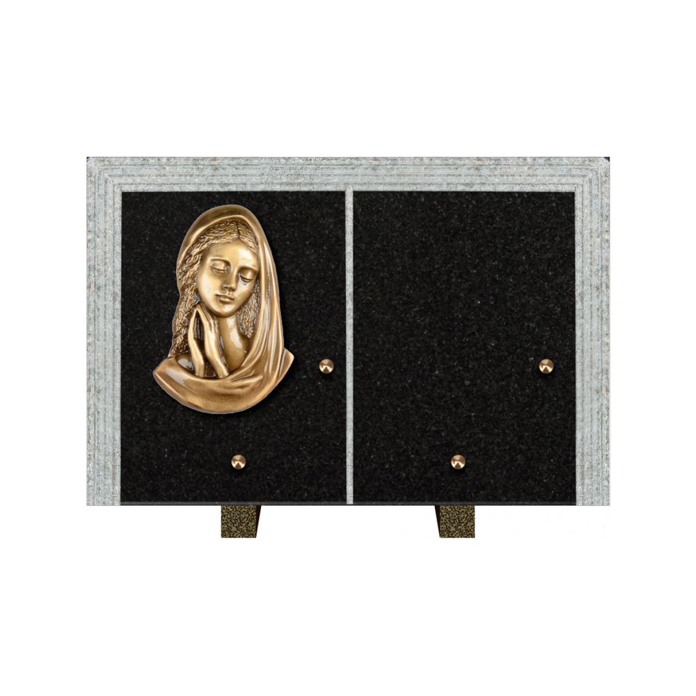 Plaque funéraire Livre Droit Granit 30x20 – Plaques Funéraires Créations® – vue complémentaire