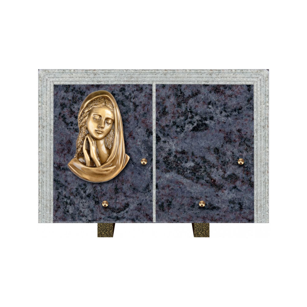 Plaque funéraire Livre Droit Granit 30x20 – Plaques Funéraires Créations® – vue complémentaire
