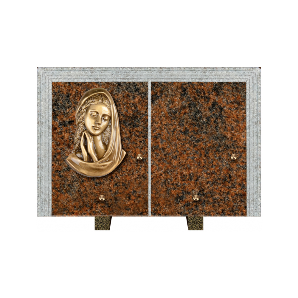 Plaque funéraire Livre Droit Granit 30x20 – Plaques Funéraires Créations® – vue complémentaire