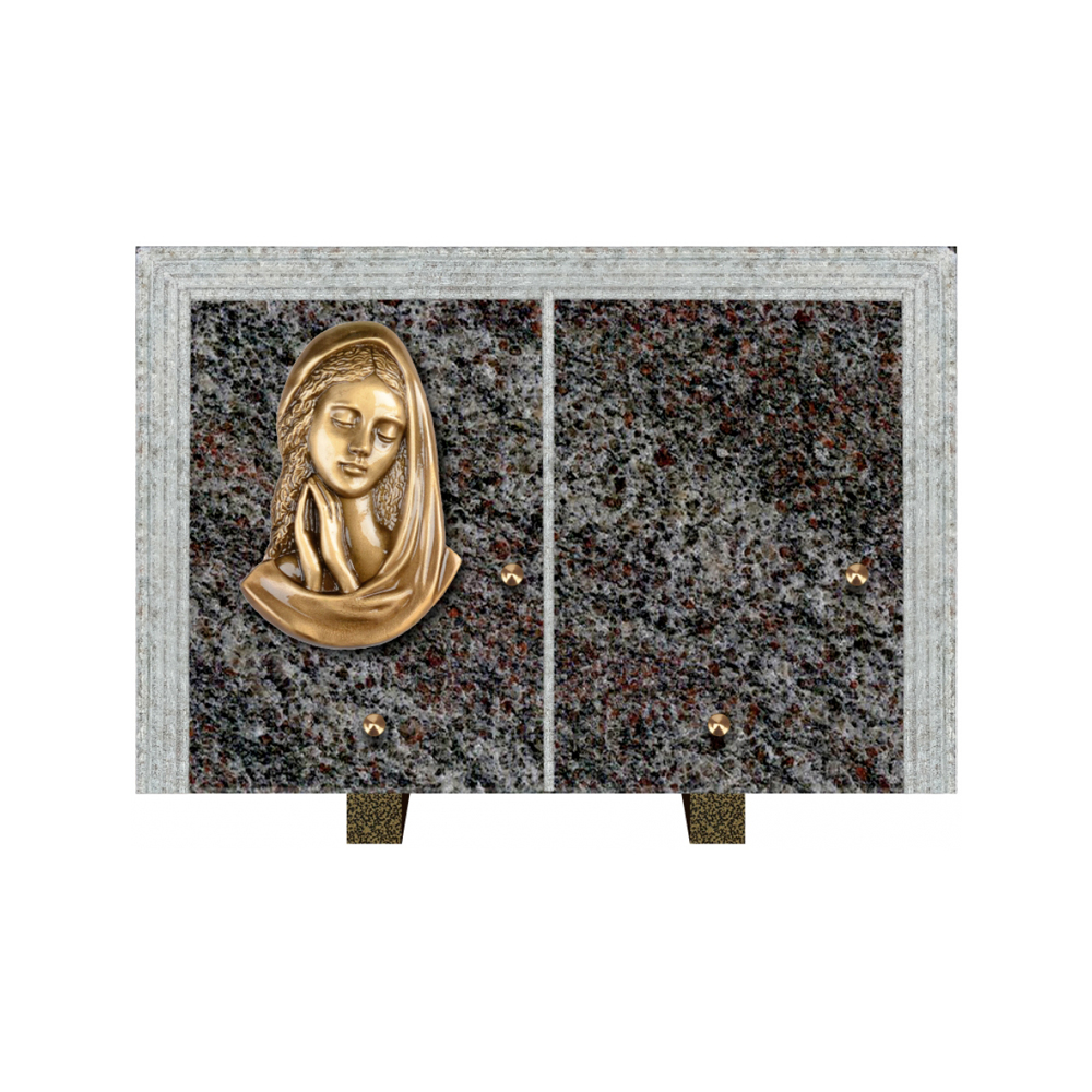 Plaque funéraire Livre Droit Granit 30x20 – Plaques Funéraires Créations® – vue complémentaire